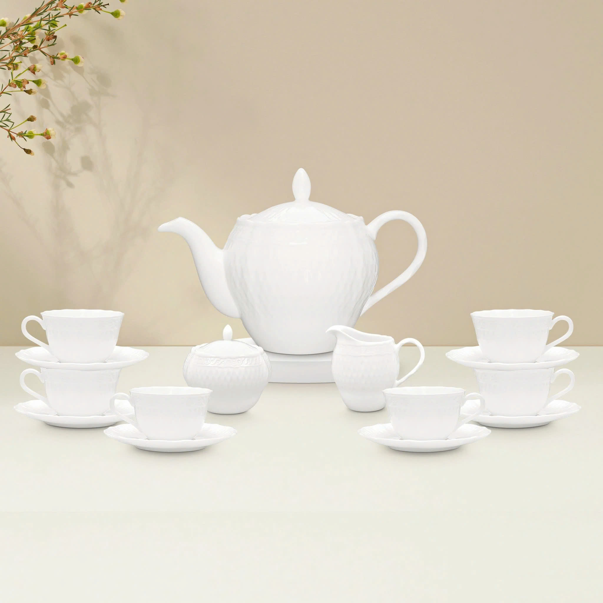 Hinh anh 2: Bo am chen Noritake cho tra dao Nhat Ban, thiet ke thanh lich va tinh te.