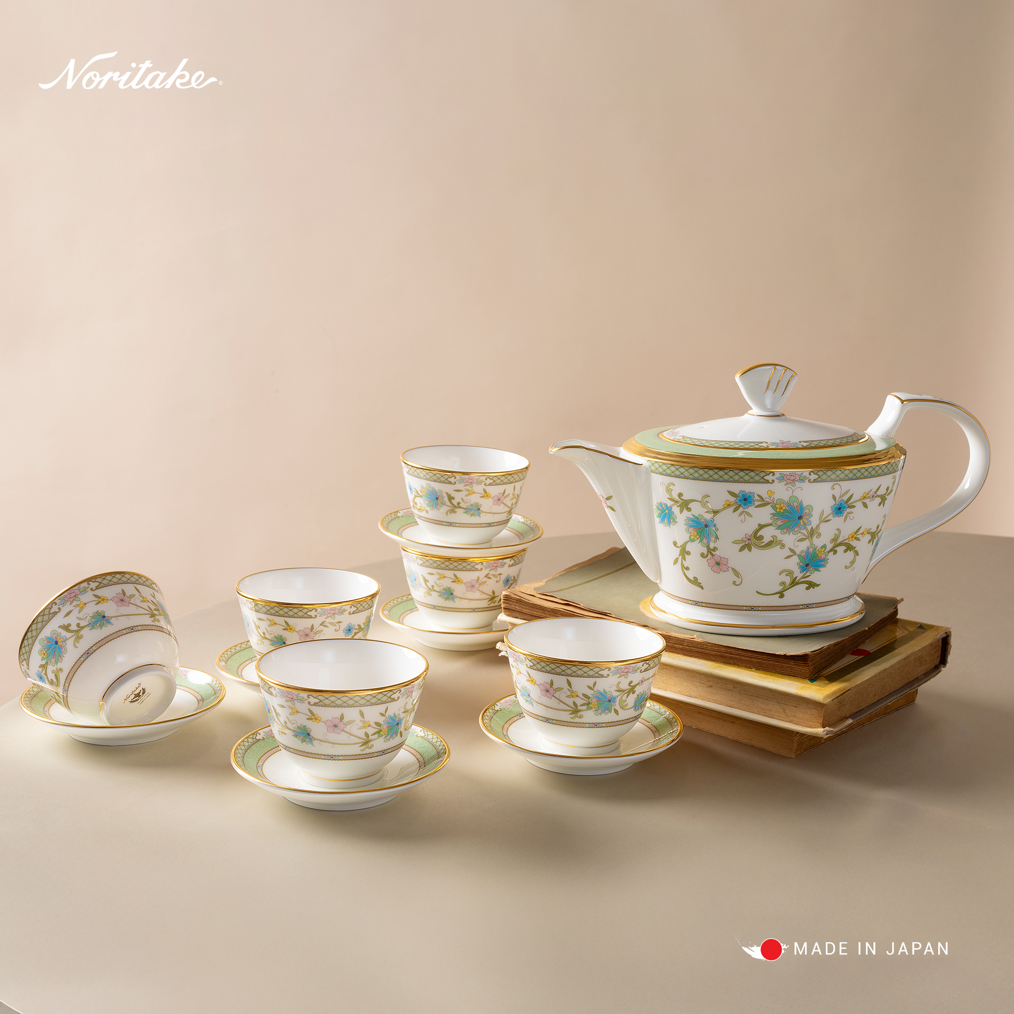 Hinh anh 1: Bo suu tap gom su Noritake tinh xao va sang trong