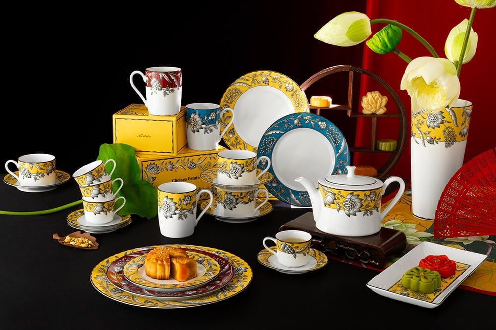Hinh anh 2: Bo am chen Noritake sang trong cho ban tra Trung Thu