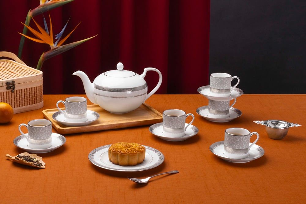 Hinh anh 1: Bo am chen Noritake sang trong cho ban tra Trung Thu