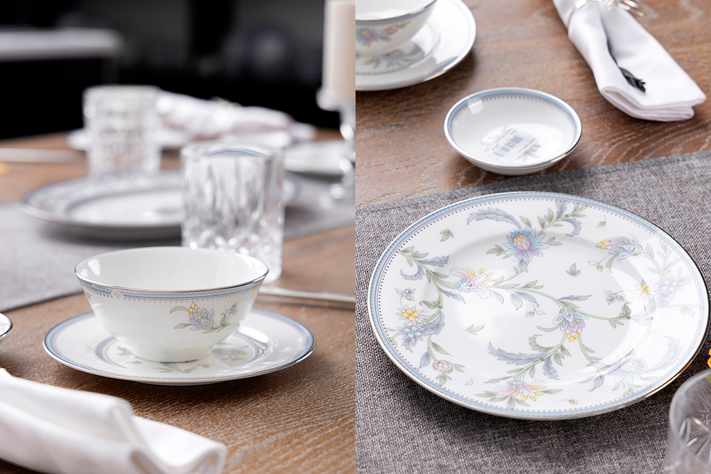 Phối Noritake với đồ gỗ tối màu: Tạo điểm nhấn sang trọng cho bàn ăn 3 Phối Noritake với đồ gỗ tối màu: Tạo điểm nhấn sang trọng cho bàn ăn