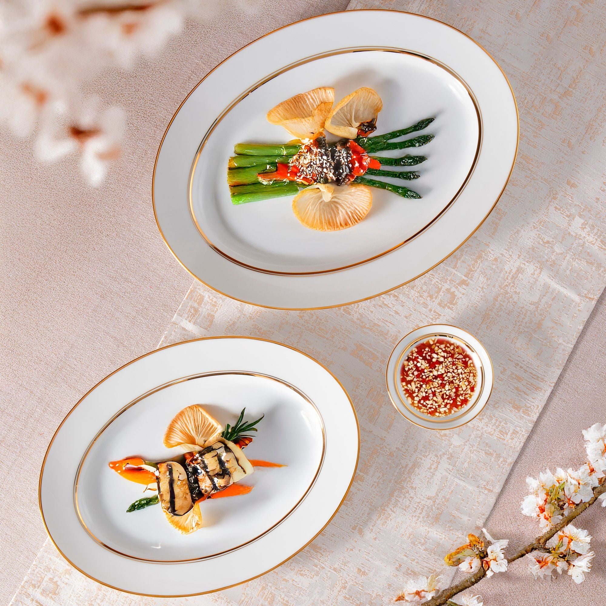 Chọn đĩa gốm sứ size nào cho món Âu và món Á?